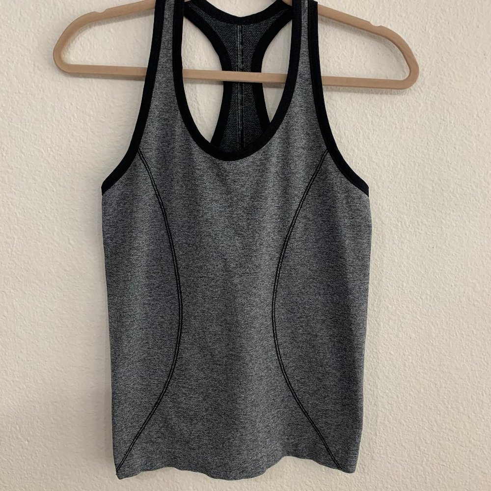 Grey and Black Workout Tank
